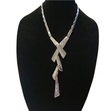 Load image into Gallery viewer, Robert Lee Morris Soho Silver Waterfall Statement Necklace