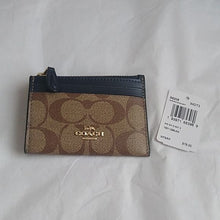 Load image into Gallery viewer, Coach 88208 Mini Skinny ID Case in Signature Canvas, IM/Khaki Midnight