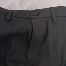 Load image into Gallery viewer, Haggar Cool 18 Pro Straight Fit Flat Slacks Pants, Dark Grey Heather, 36W x34L