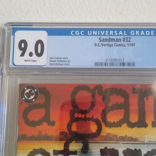 Load image into Gallery viewer, DC/Vertigo Comics Sandman #32 A Game of You part one CGC Graded 9.0 WP Gaiman