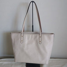 Load image into Gallery viewer, Coach x Disney 38691 City Zip Tote in Pebbled Leather, Minnie Mouse Patch, Chalk