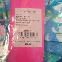 Load image into Gallery viewer, Lilly Pulitzer Lagoon Sarong Hipster Bottom, Zanzibar Blue, 14