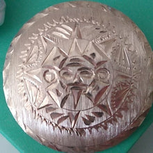 Load image into Gallery viewer, Vintage Mayan Sun Calendar Mexican Brooch Pendant Sterling Silver …