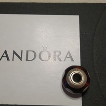 Load image into Gallery viewer, Pandora Violet Murano Glass Charm 925 ALE 790659
