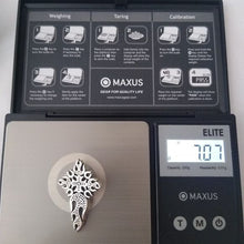 Load image into Gallery viewer, QG Quality Gold Sterling Silver 935 4 Point Fiery Cross Pendant