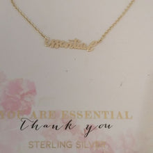 Load image into Gallery viewer, Isabella M.  925 Silver Vermeil  &quot;essential&quot;  Necklace
