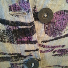 Load image into Gallery viewer, Chico's Women's Linen Jacket in Grey, Silver, Plum, Black, Size 1