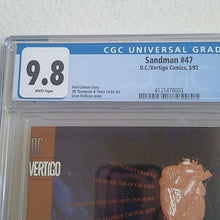 Load image into Gallery viewer, DC Vertigo Comics SANDMAN #47 3/93 White Pages CGC graded 9.8 1st issue imprint