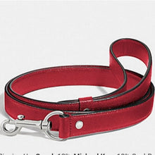 Load image into Gallery viewer, Coach Large Dog Pet Leash, SV/Red