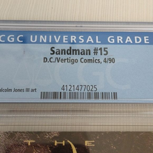 Load image into Gallery viewer, D.C. Vertigo Comics Sandman #15 CGC Graded 9.0 Gaiman WP