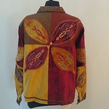 Load image into Gallery viewer, Sandy Starkman Embroidered Patchwork Fall Dreams Jacket, XL