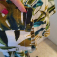 Load image into Gallery viewer, Chico's Women's Multicolor Linen Jacket w/ 3/4 sleeves + dual collar, Size 3