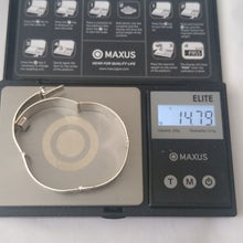 Load image into Gallery viewer, Sterling Silver 5 Panel Hinged Hecho en Mexico Abalone Inlay bracelet, 7"