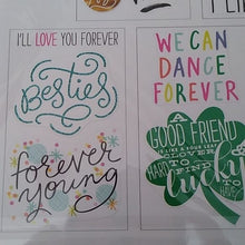 Load image into Gallery viewer, Mambi Sticks inspirational friendship happy Stickers, 16 sheets total
