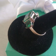 Load image into Gallery viewer, Sterling Silver 925 Emerald Cut CZ, size 5