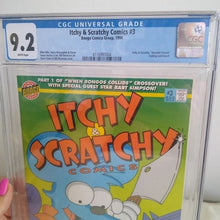 Load image into Gallery viewer, Bongo Group Comics Itchy & Scratchy #3 Bart Crossover 9.2 GCG graded White Pages