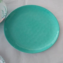 Load image into Gallery viewer, Melamine Sea Life Starfish Salad Plate, Turquoise Dinner Plate and matchin…