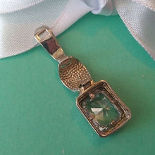 Load image into Gallery viewer, Sterling Silver Cubic Zirconia Slide Enhancer Pendant 925