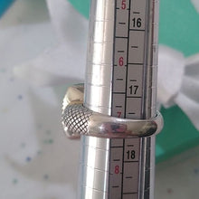 Load image into Gallery viewer, Sterling Silver 925 + 14k Prasiolite Ring, Size 7