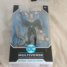 Load image into Gallery viewer, Superman (Black Suit Variant) & Lex Luthor Power Suit Action Figures Set