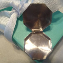 Load image into Gallery viewer, Vintage Sterling Silver Engraved Octagonal Pill Snuff Box