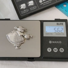 Load image into Gallery viewer, Vintage Mary Engelbreit ME INK Sterling Silver Girl With Watering can Brooch 925