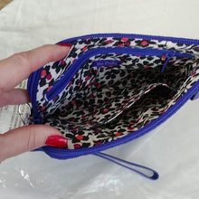 Load image into Gallery viewer, Vera Bradley Iconic Microfiber Pouch Wristlet, Gage Blue