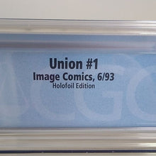 Load image into Gallery viewer, Image Comics Union #1 6/93 9.8 CGC Graded Embossed Cover Holofoil Edition