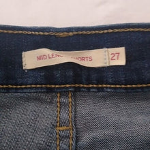 Load image into Gallery viewer, Levi's Mid- Length Stretch Denim Shorts, Size 27