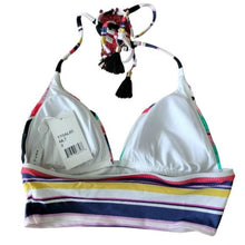 Load image into Gallery viewer, Trina Turk Treasure Cove Printed Triangle Halter Longline Bikini Top, 0