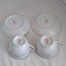 Load image into Gallery viewer, Noritake 2600 Noble Nippon Toki Kaishi  Cups and Saucers, set of 2
