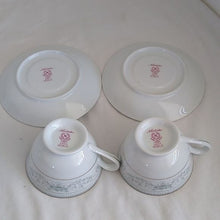 Load image into Gallery viewer, Noritake 2600 Noble Nippon Toki Kaishi Cups and Saucers, set of 2
