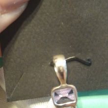 Load image into Gallery viewer, Purple Mojave Turquoise + Amethyst Teardrop Pendant Sterling Silver 925