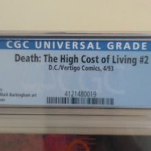 Load image into Gallery viewer, D.C. Vertigo Comics Death: The High Cost of Living #2 4/93 CGC Graded 9.6 WP