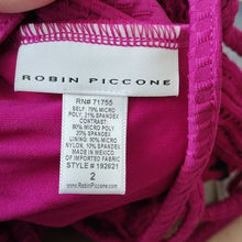 Load image into Gallery viewer, Robin Piccone Perla High Neck Crochet Mix Swimsuit, Orchid, 2