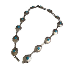 Load image into Gallery viewer, Vintage Sterling Silver Turquoise Concho Belt STERMEX 39"