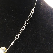 Load image into Gallery viewer, Crystal Ball on fine balled Chain necklace, 925, adjustable