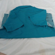 Load image into Gallery viewer, Adidas Golf Ultimate Colorblock Polo, Active Teal/ Grey Two, Small