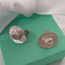 Load image into Gallery viewer, Vintage Sterling Silver 925 Cowgirl Hat Screwback Earrings