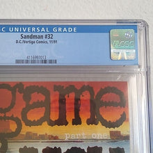 Load image into Gallery viewer, DC/Vertigo Comics Sandman #32 A Game of You part one CGC Graded 9.0 WP Gaiman