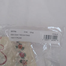 Load image into Gallery viewer, Coach Essential Tea Rose Silk Diamond Scarf, Chalk