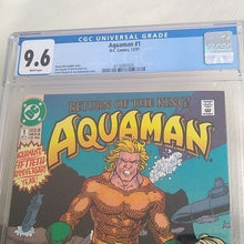 Load image into Gallery viewer, DC Aquaman Return of the King #1 CGC 9.6 12/91 50th Anniversary Year Comic book