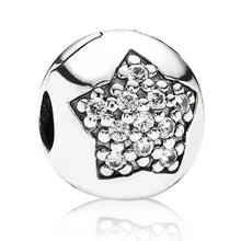 Load image into Gallery viewer, Pandora Sterling Silver You&#39;re a Star Clip w/ Clear Pave CZs - 791056CZ
