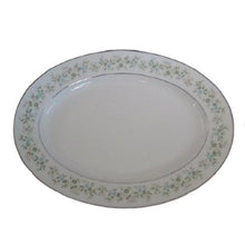 Load image into Gallery viewer, Noritake Savannah Platinum Rim 11.5" Oval Platter Vintage