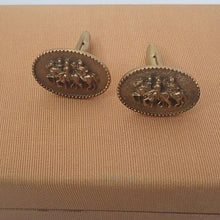 Load image into Gallery viewer, Vintage Scripto Lights & Links Roman Emperor Spartan Soldiers Cufflinks