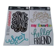 Load image into Gallery viewer, Mambi Sticks inspirational friendship happy Stickers, 16 sheets total