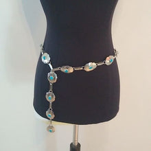 Load image into Gallery viewer, Vintage Sterling Silver Turquoise Concho Belt STERMEX 39"