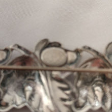 Load image into Gallery viewer, Vintage JewelArt Co. Sterling Silver Triple Leaf Brooch Pin - 2.25 Inches