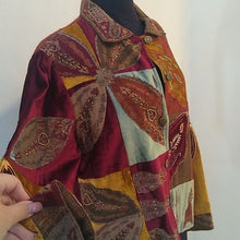 Load image into Gallery viewer, Sandy Starkman Embroidered Patchwork Fall Dreams Jacket, XL