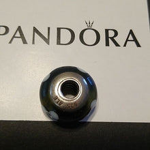 Load image into Gallery viewer, Pandora Murano Black Flowers Charm 925 ALE  790604
